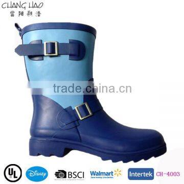 2015 CHEAP BLUE RUBBER BOOT WOMAN