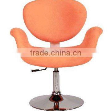 luxury hotel fabric chair in chrome
