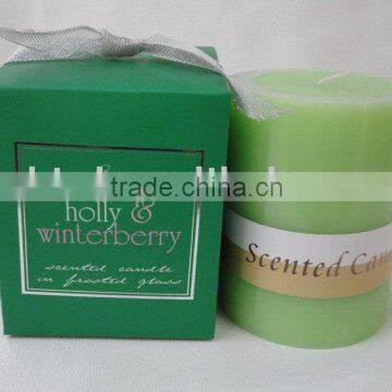 Decorative Scented Pillar Candle