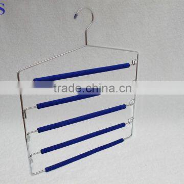 Nice style Mutiple metal trousers Hanger with foam
