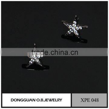 Brass Fashion Stud Earrings, Women Earrings,diamond Earrings Fashion Jewelry 2016 photo-3