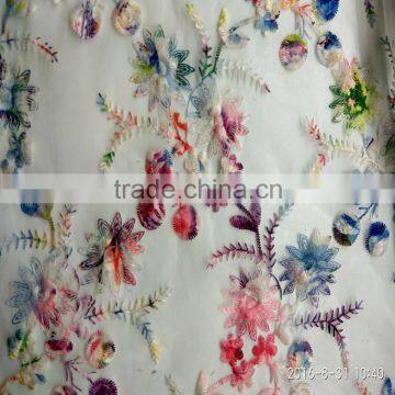 Wholesale Nylon Calico Print Mesh fabric for garment