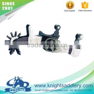Black Antique Equestrian Spurs with Jingle Bobs