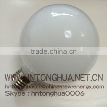 220V 6W glass white shell LED G95 ball light bulb