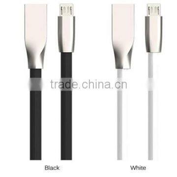 3D Zinc Alloy Head Candy Color 2.4A Fast Charging Usb Data Cable for Ios&Android