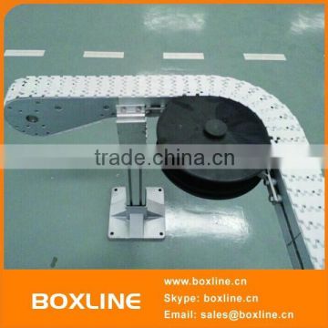 Chain transportation belt for cartons