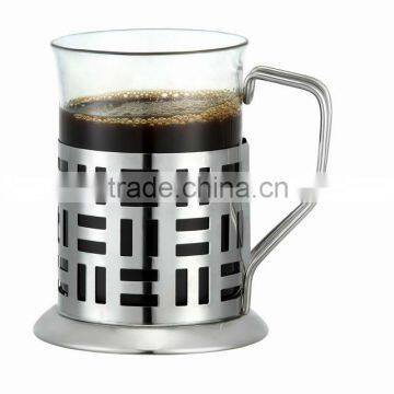 irish coffee cup with S/S handle