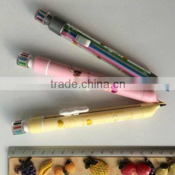 Retractable 6 in 1 new type of twisted mechanical crayon