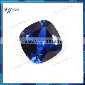 cushion cut 113# blue artificial spinel gemstone for jewellery