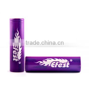 Original newest efest 18650 35a vape battery efest 18650 2500mah efest imr 18650 35a battery