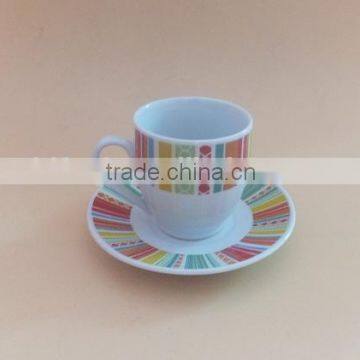 Turkish Coffee and Tea Set Ceramic Tea Cups and Saucers Sets Porcelain Cup and Saucer photo-4