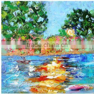 Wholesale Modern Handpainted Wall Decor Landscape Oil Painting 51199