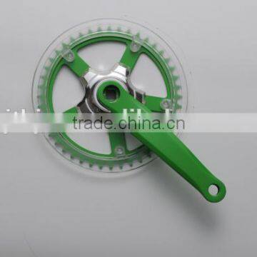 S146P 44T steel chainring and 170mm/152mm crank with plastic transparentchainguard for city bike