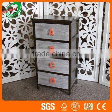 Elegant Slim Tall Painted Office 4 drawer File Cabinets