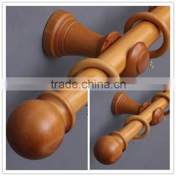 Classic Style Natural Wooden Rod