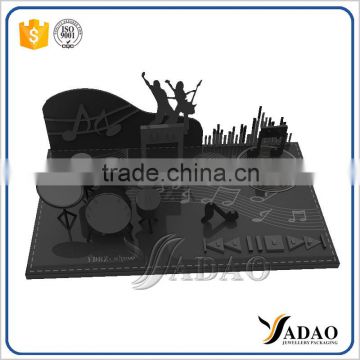 Custom China factory newest design black acrylic jewellery display wholesale