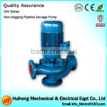 GW Non-Clogging Pipeline Sewage Centrifugal Pump