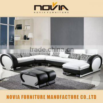 XXL U shape sectional sofa with cheap price 110D