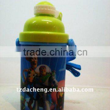 pop top beverage water bottle