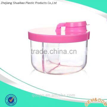 Plastic baby milk powder container with BPA free