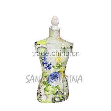 plant printing elastic fabric Female Mannequin