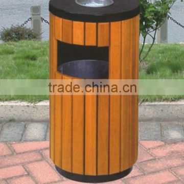 Communal facilities recycling wood garbage bin