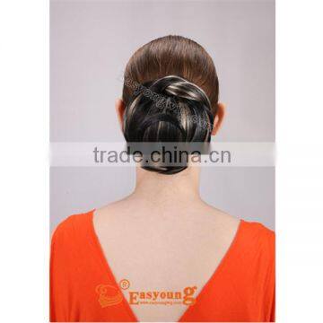 Deniya Round Synthetic Hair Bun Comb Accessories photo-2