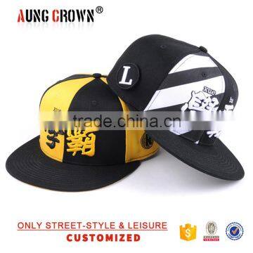 Customize Unisex 6 Panel OEM Snapback Caps Cheap High Quality Made In China