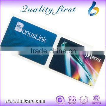 Credit Card Size PVC Magnetic Stripe Spa Gift Cards