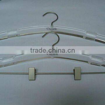 clear acrylic hanger with clip