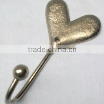 Cast Iron Hooks for clothes with Nickel Plated