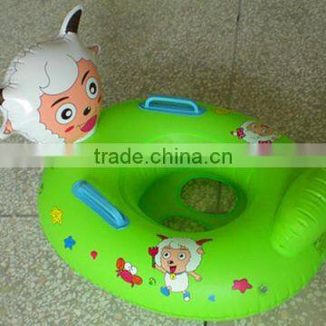 Fashionable lovely cute popular pvc boat floating ring for baby