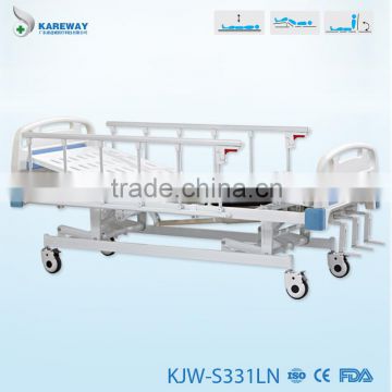 3 cranks manual hospital bed, medical bed price KJW-S331LN