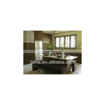 Modern design PVC kitchen cabinet furniture manufacturer