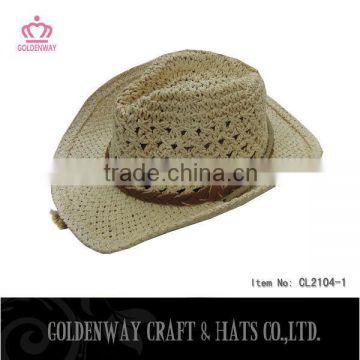 Paper Straw Cowboy Hat With Customized Logo