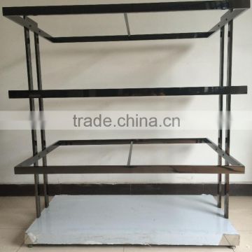 Good quality stainless steel hanging clothes display stand