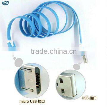 Micro USB 2.0 Cable Data Sync Charger Cable Noodle Cabo Universal USB Charger Cable For Samsung XIAOMI HTC LG X38 Android Phones photo-2