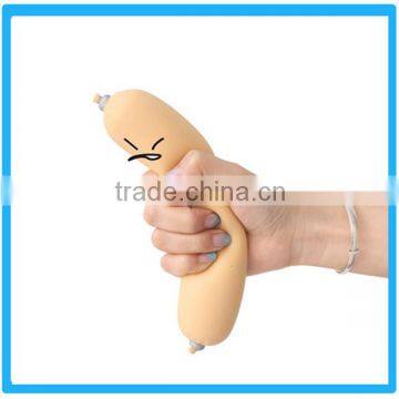 New Hot Mini Hot Dog Shaped Antistress Toy Foam Antistress Sausage