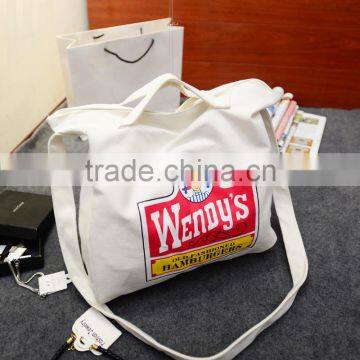 Casual Little Fresh Canvas Tote Shoulder Bag photo-2