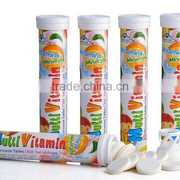 Children vitamin nutrients fizz pill, body growth minerals drinks