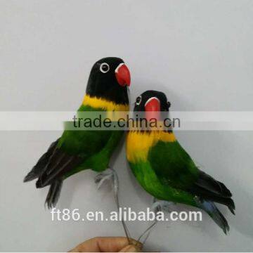 furry wholesale fur toy artificial feather and foam birds