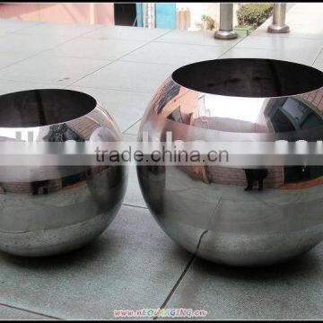 Stainless steel ball flower vase,planter,flowerpot