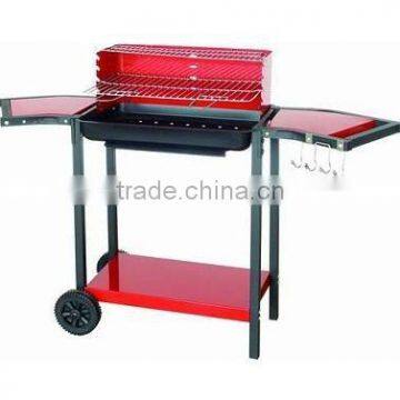 BBQ GRILL,barbecue charcoal bbq grill and smoker with side panels