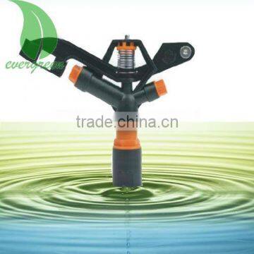 Dual nozzle impulse irrigation rotary sprinkler