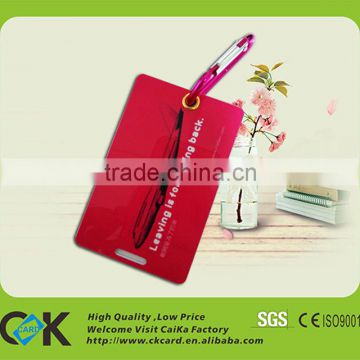 Favorable Price! Custom pvc luggage tag with Stripe!