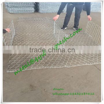 Hot-dip galvanized gabion box price with low carbon steel wire