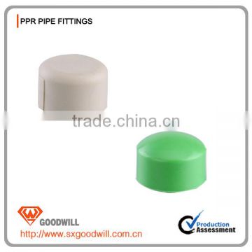 high quality pipe fitting plastic material PPR caps with hot sell