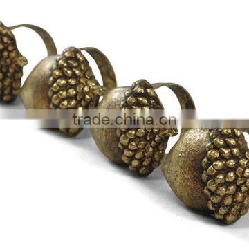 Personalized Handmade Color Painted Decorative Acorn Resin Napkin Rings