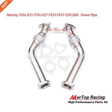 MerTop Down Pipe Testpipe for 350z G35 370z G37 FX35 FX37 Q50 Q60 VQ35HR VQ37HR