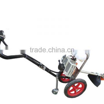 2 stroke hand push brush cutter with wheels
